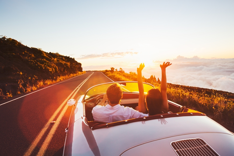 Top down, music up that's the way to road trip.